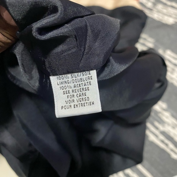 Talbots Black, Red, & Gold Color Block Midi Dress-size 10 - Picture 5 of 5